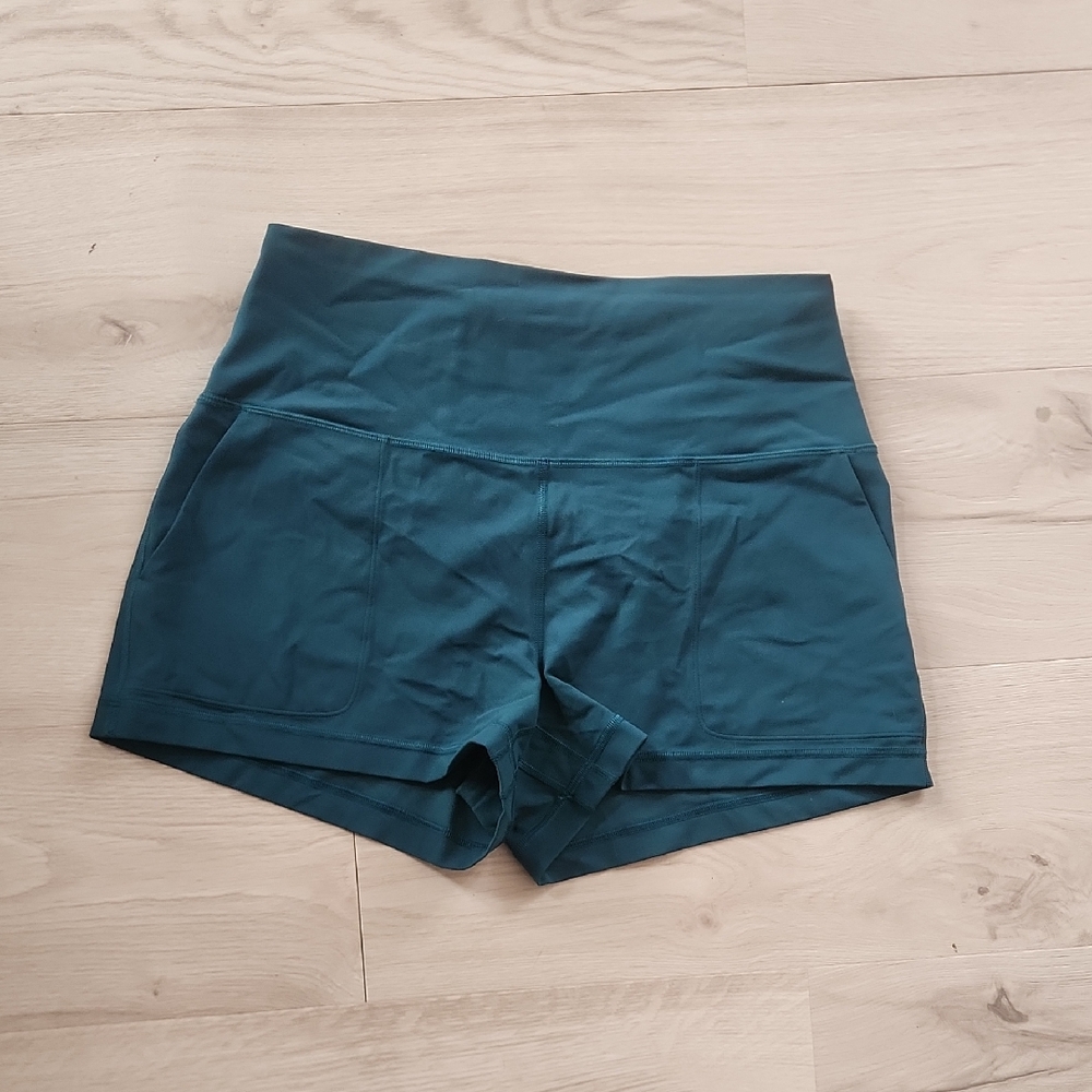 lululemon athletica Teal Women Align hr Shorts 3" Inseam
